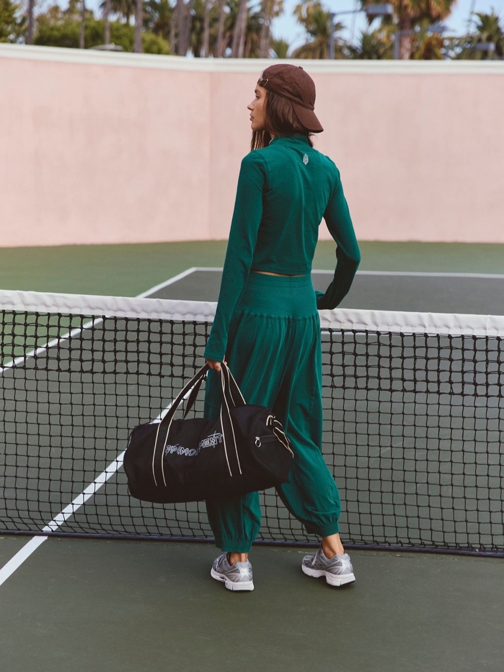 Free People Up in the Air Set Movement Workout Athleisure Green Joggers - Picture 4 of 15
